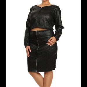 Twinese Textured Two Piece Shirt Set